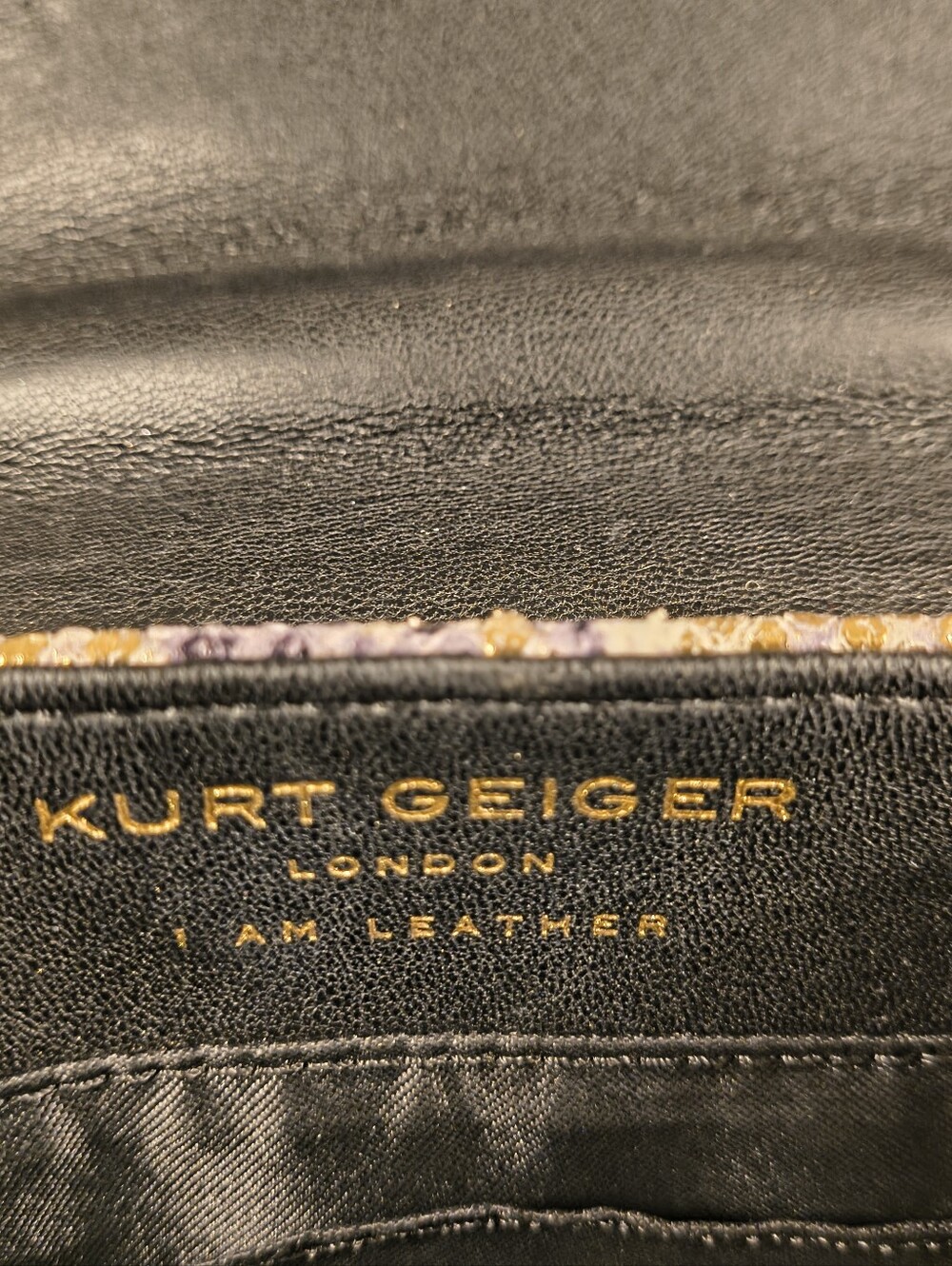 Kurt Geiger London Mini Kensington Metallic Snake Print Leather Crossbody Bag - Picture 2 of 16